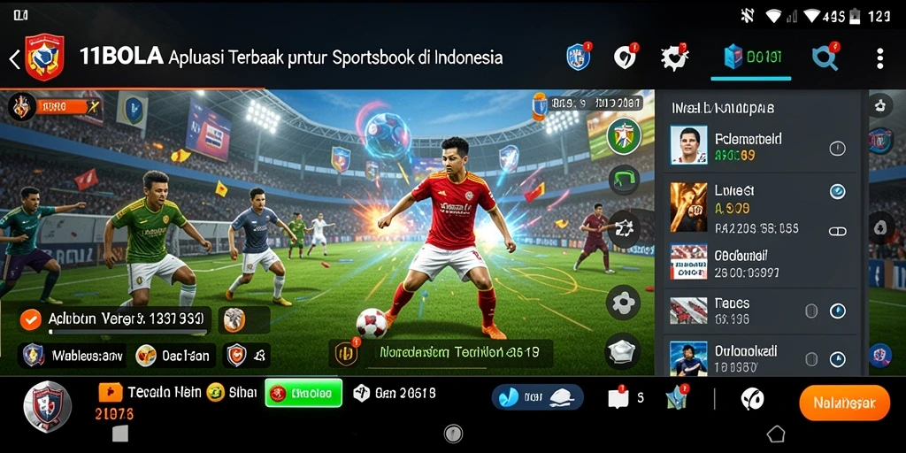 Tampilan utama gameplay dari aplikasi Sportsbook 11BOLA.