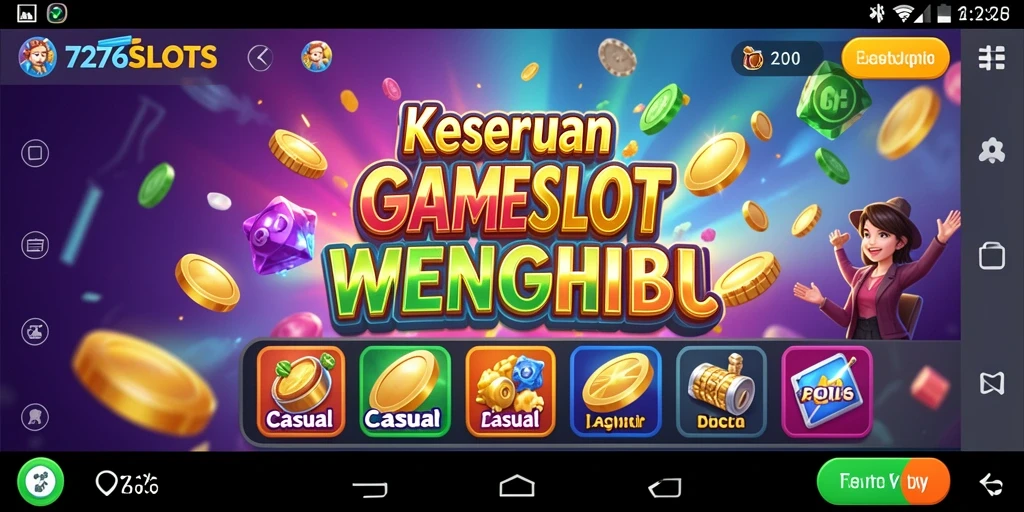 Screenshot gameplay 7276SLOTS menunjukkan keseruan permainan slot.
