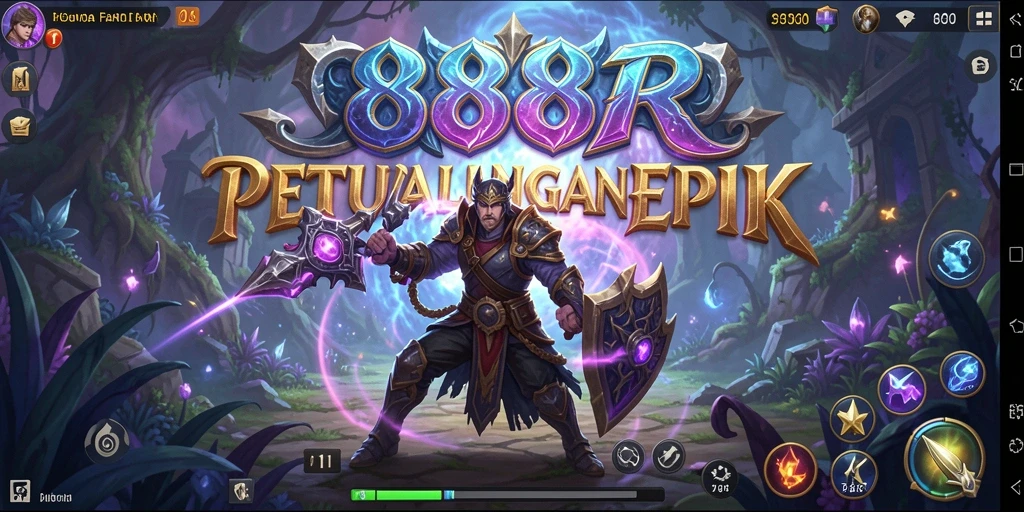 Tampilan gameplay RPG yang mendebarkan dan grafis menawan di 888R.