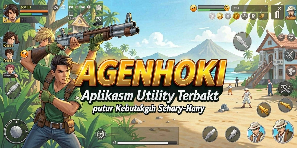 Tampilan antarmuka AGENHOKI yang sederhana dan intuitif.