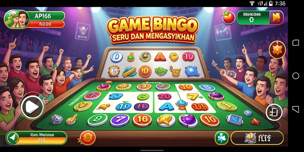 Tangkapan layar gameplay API66 yang menampilkan keseruan Bingo.