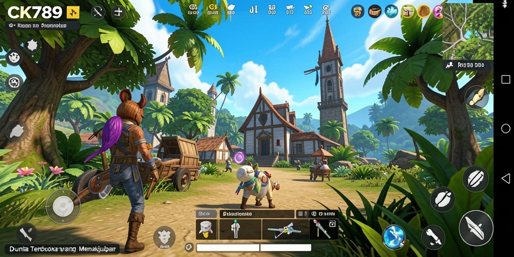 Screenshot CK789 menampilkan aksi seru dalam gameplay Open World.