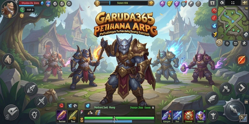 Tangkapan layar menarik dari gameplay ARPG yang epik.