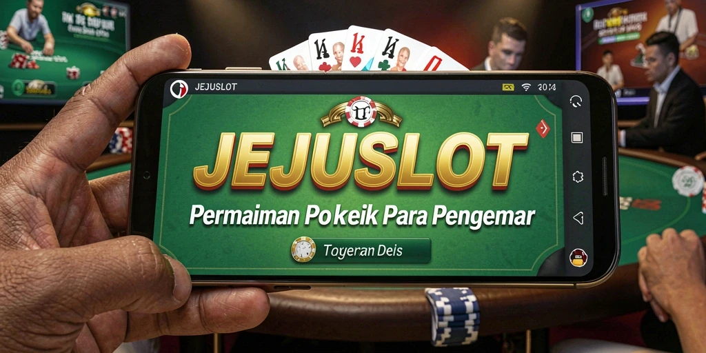 Screenshot gameplay JEJUSLOT yang menampilkan aksi poker mendebarkan.