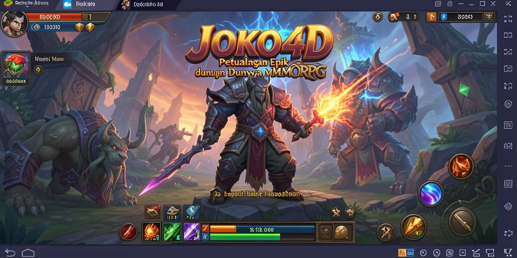 Screenshot gameplay JOKO4D menunjukkan aksi seru dalam dunia MMORPG.