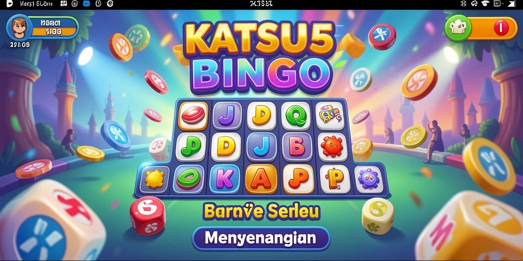 Tampilan gameplay KATSU5 yang seru dan penuh warna.