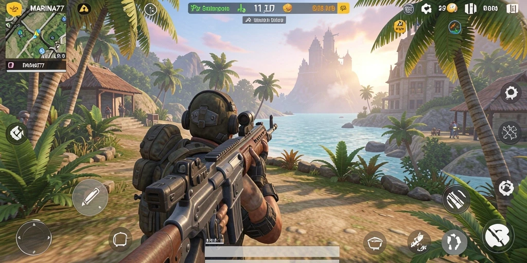 Tampilan gameplay seru dalam MARINA77 yang penuh aksi.