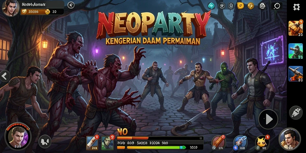 Menampilkan gameplay menyeramkan dari NEOPARTY yang penuh ketegangan.
