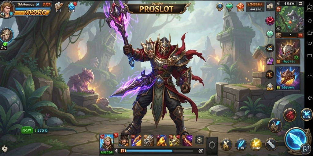 Tangkapan layar utama PROSLOT menampilkan aksi seru dari gameplay MMORPG.