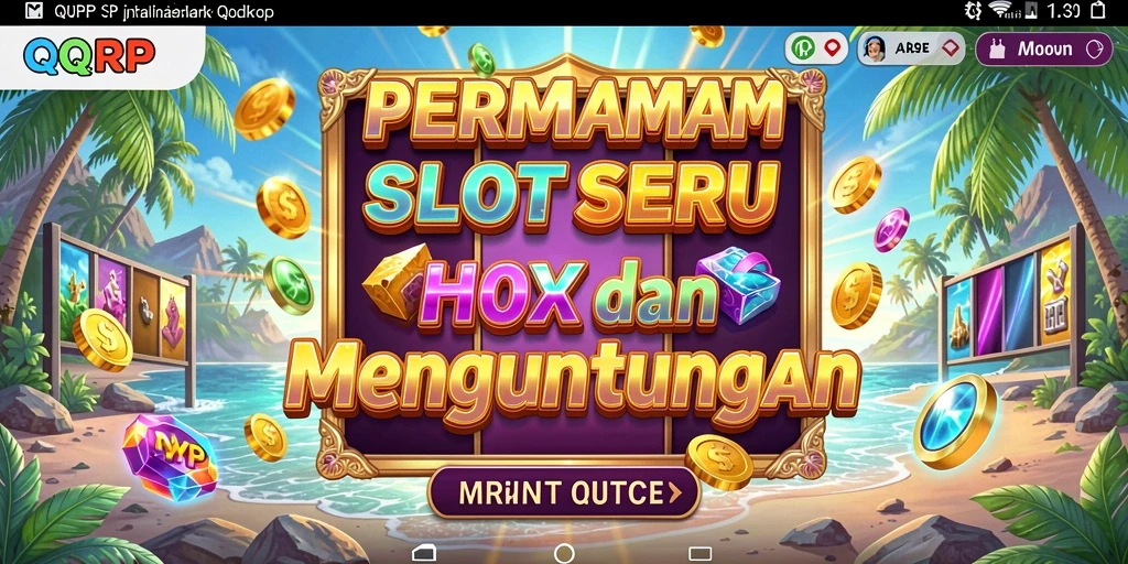 Tampilan gameplay menarik dari QQRP dengan berbagai mesin Slot.