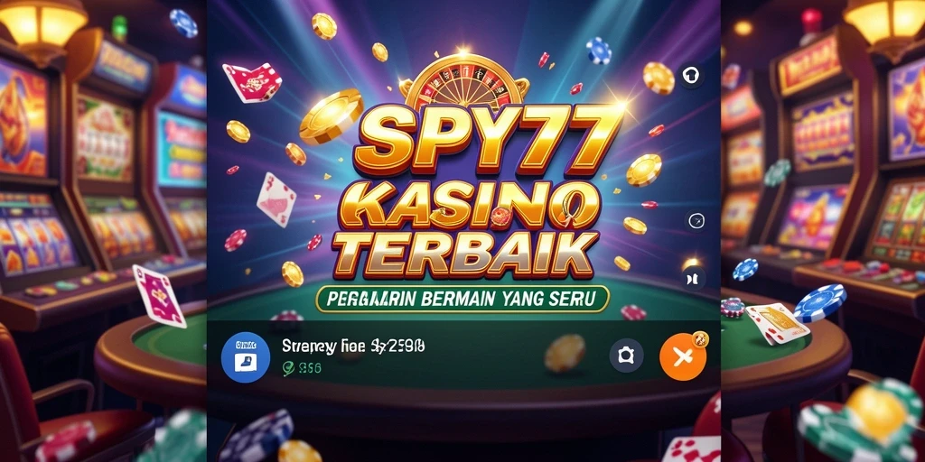 Tangkapan layar gameplay SPY77 menampilkan suasana kasino yang nyata.