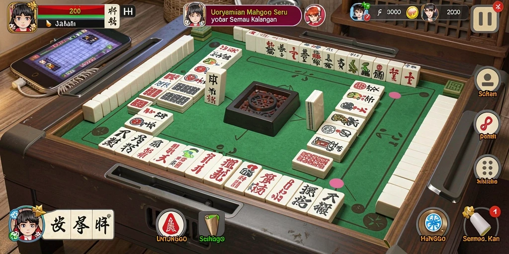 Tampilan gameplay UNTUNGGO yang menarik dan menantang.