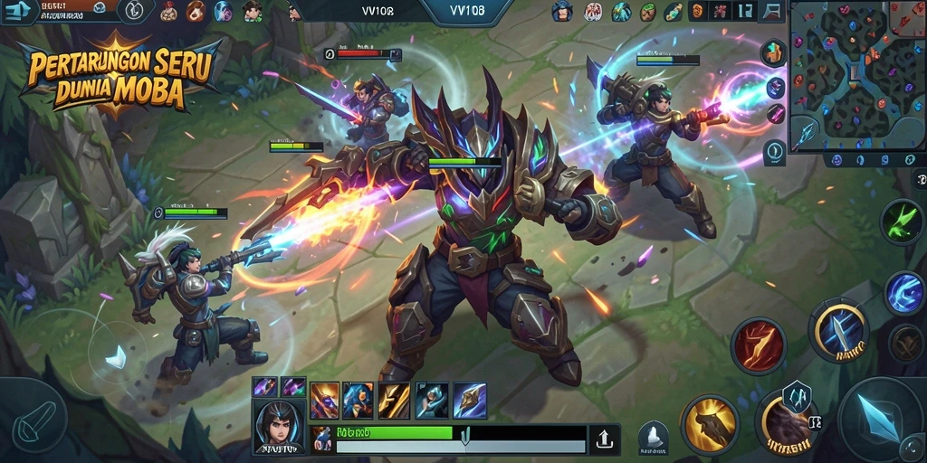 Tampilan gameplay seru dan strategis di VW108.