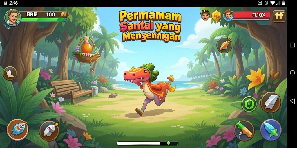 Tampilan gameplay ZK6 yang seru dan menghibur.